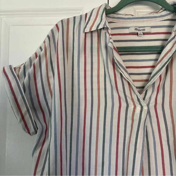 Madewell Colorful Stripe Cotton Top - Picture 5 of 11